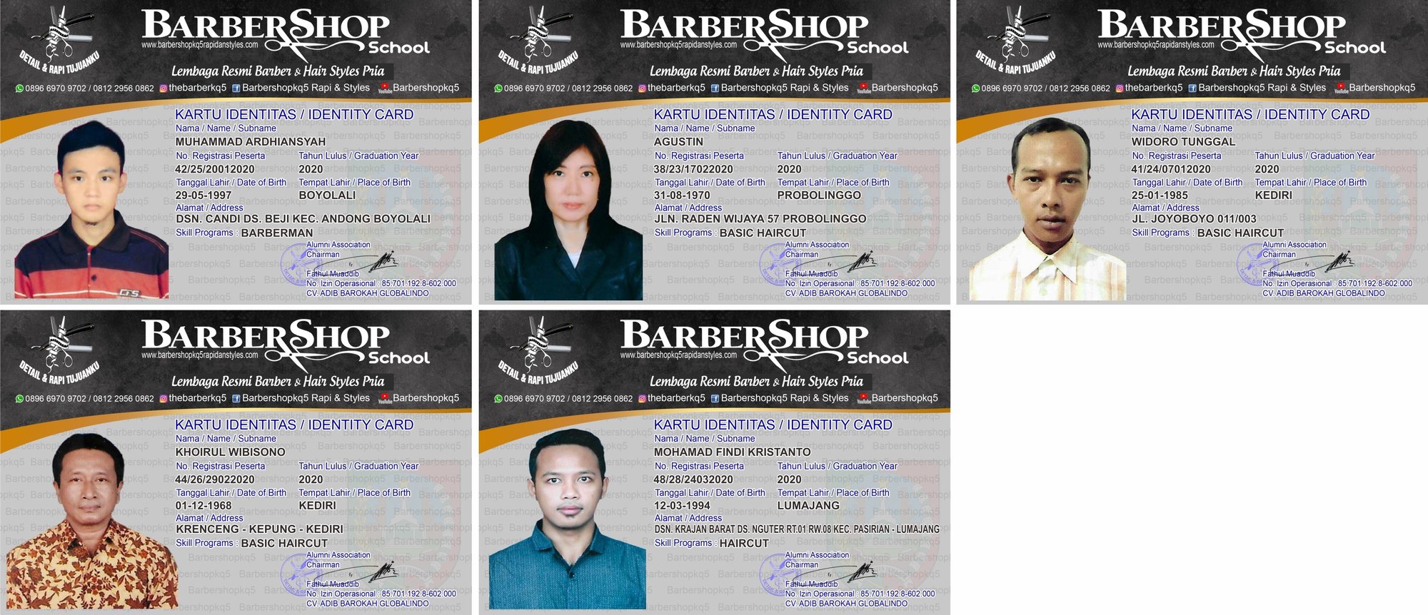 ID CARD BARBERRRR